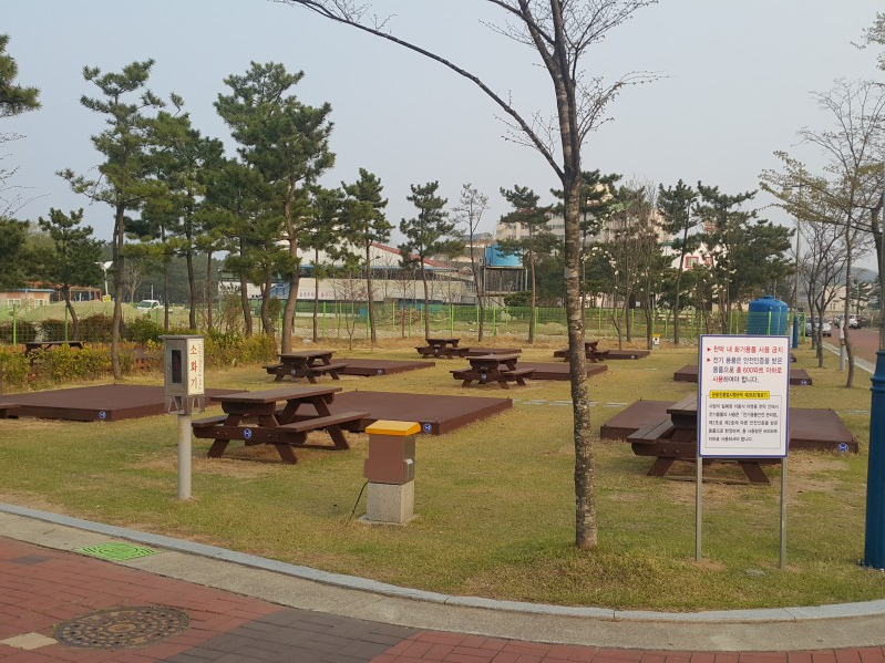 속초국민여가캠핑장 전경