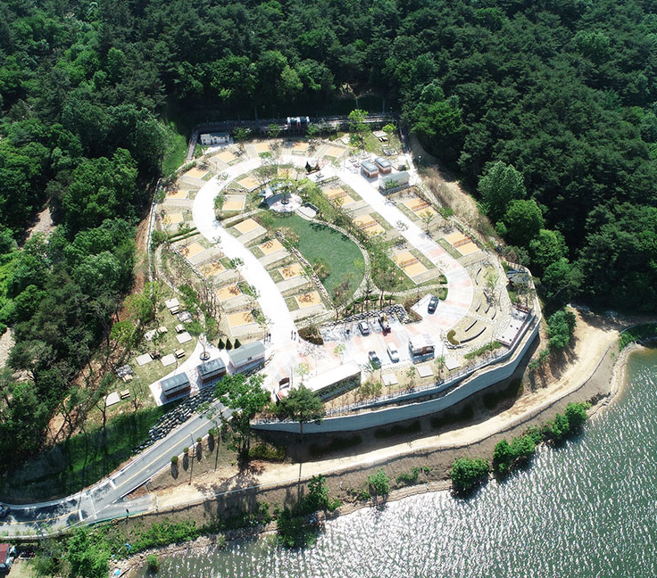 예산국민여가캠핑장 항공사진
