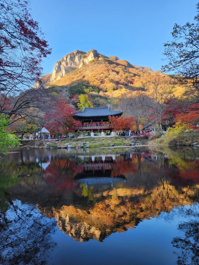 백양사 쌍계루 단풍