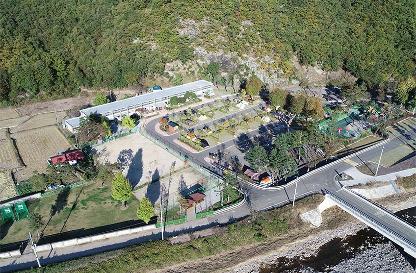 거장산오토캠핑장 항공샷