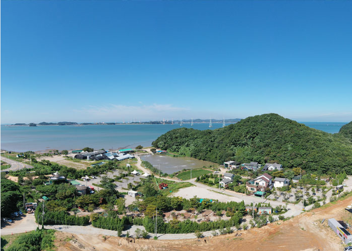 푸른섬캠핑장 전경