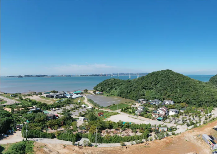 푸른섬캠핑장 전경