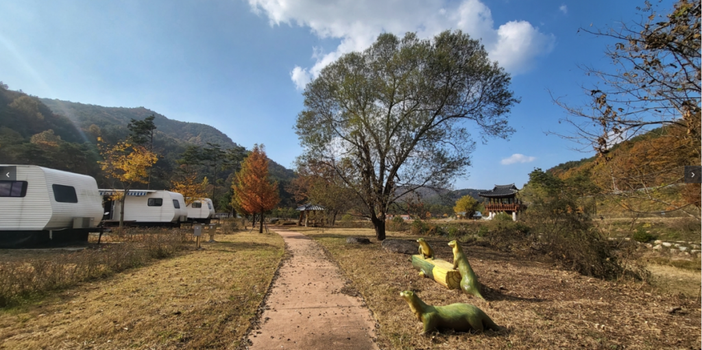 영주호 오토캠핑장 전경