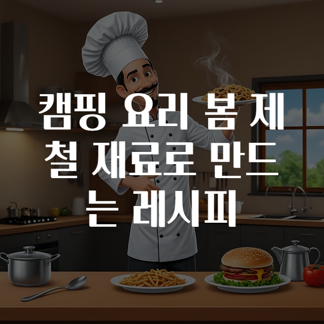 캠핑 요리 봄 제철 재료로 만드는 레시피